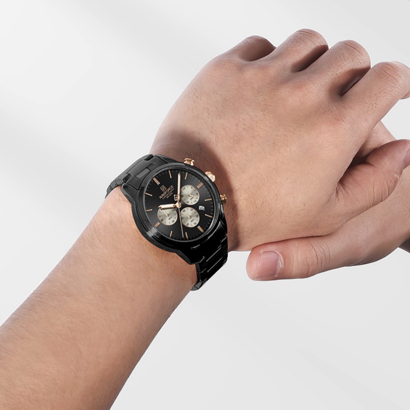 NAVIFORCE メンズクォーツクロノグラフウォッチ 防水 - Watch Display Box のレビューと価格