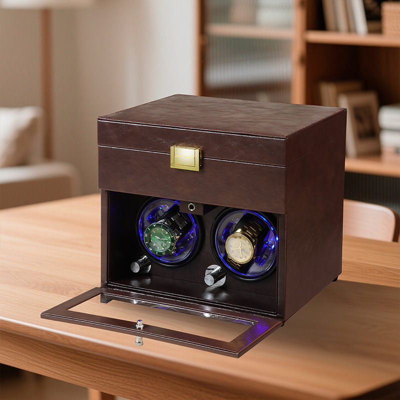 機械式腕時計用ワインダー、腕時計回転台、ジュエリー収納ディス - Watch Display Box のレビューと価格